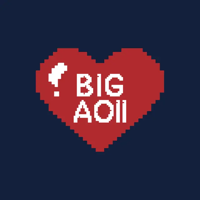 Alpha Omicron Pi Pixel Heart Big Little Reveal Shirt