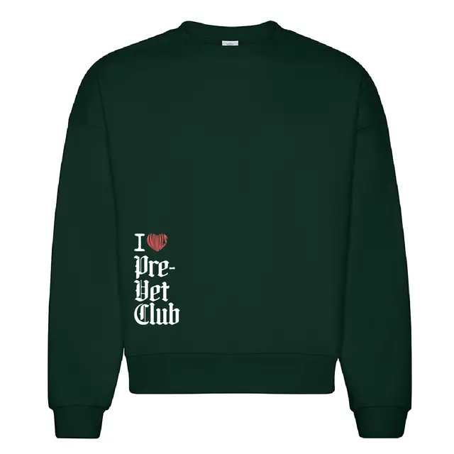Pre-Vet Club Bold Lettering Animal Heart PR Crewneck 2