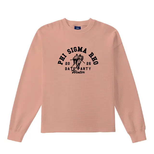 Phi Sigma Rho Ski Illustration Date Party Shirt 2