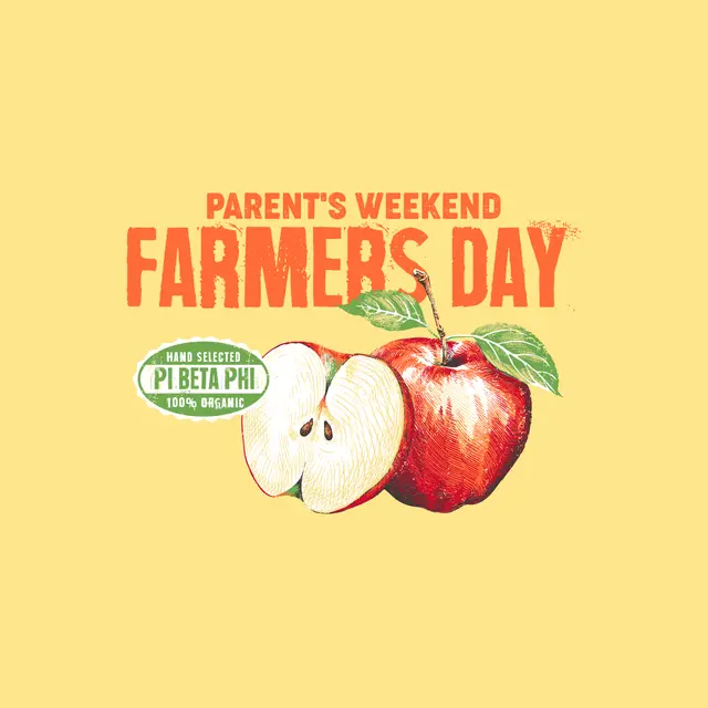 Pi Beta Phi Farmers Day Fresh Apple Parent's Weekend Shirt
