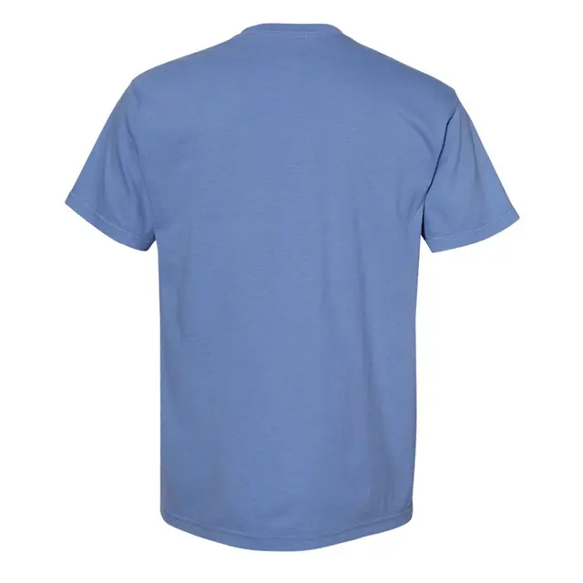 Comfort Colors Adult Heavyweight RS Pocket T-Shirt 6030cc Washed Denim Back