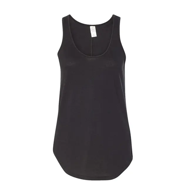 Alternative Ladies' Backstage Vintage Jersey Tank 05054bp Black Front