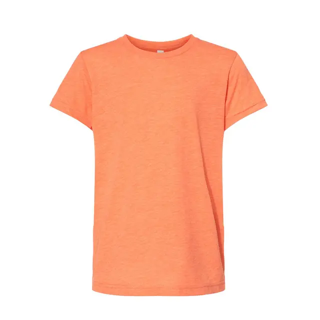 Bella + Canvas Youth Triblend Short Sleeve Tee 3413y Orange Triblend Front