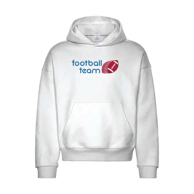 Football Team Bold Lettering Football Graphic PR Hoodie 2