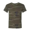 Alternative Unisex Eco-Jersey Crew aa1973 Camo Front