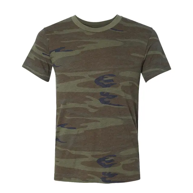 Alternative Unisex Eco-Jersey Crew aa1973 Camo Front