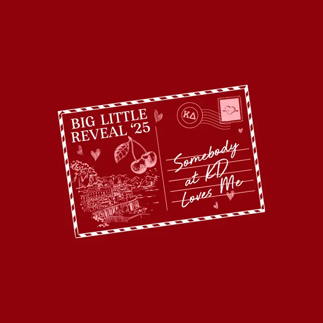 Kappa Delta Postcard Graphic Big Little Reveal Tank 2