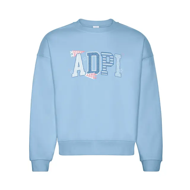 Alpha Delta Pi Playful Lettering PR Sweater 2