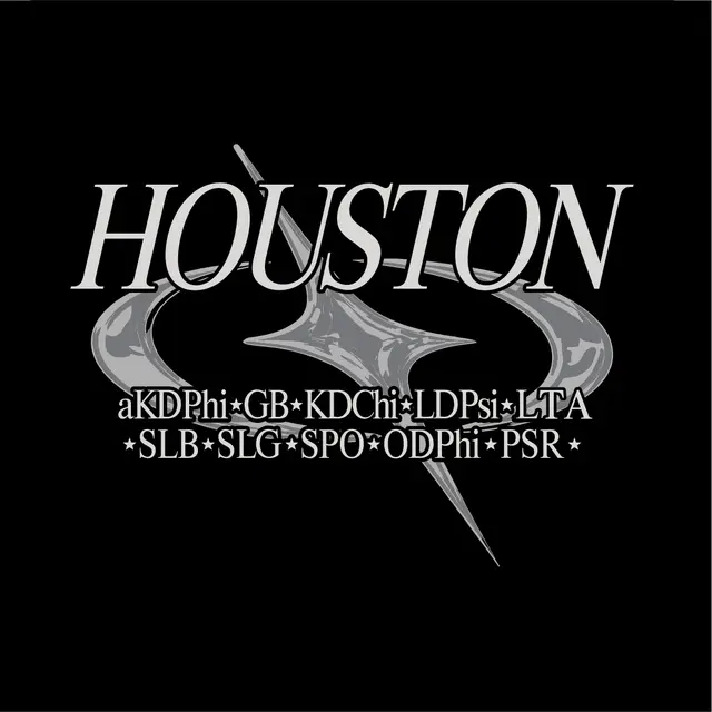 Houseton Stylized Letters Graphic Shirt