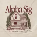 Alpha Sigma Alpha House Illustration Retreat Sweater