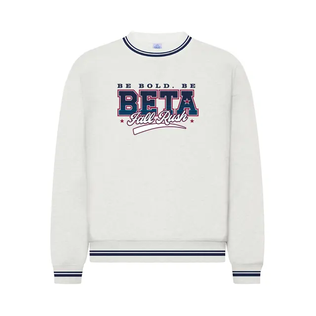 Beta Theta Pi Stacked Lettering Rush Crewneck 2
