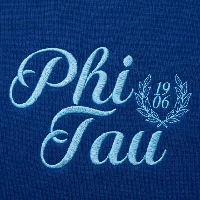 Phi Kappa Tau Flowing Script Laurel PR Sweater