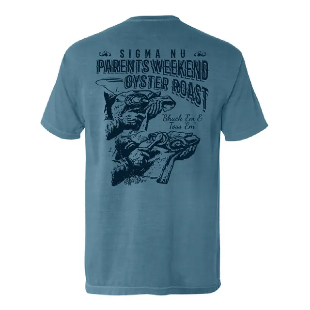 Oyster Roast Vintage Illustration Parent's Weekend Shirt 2