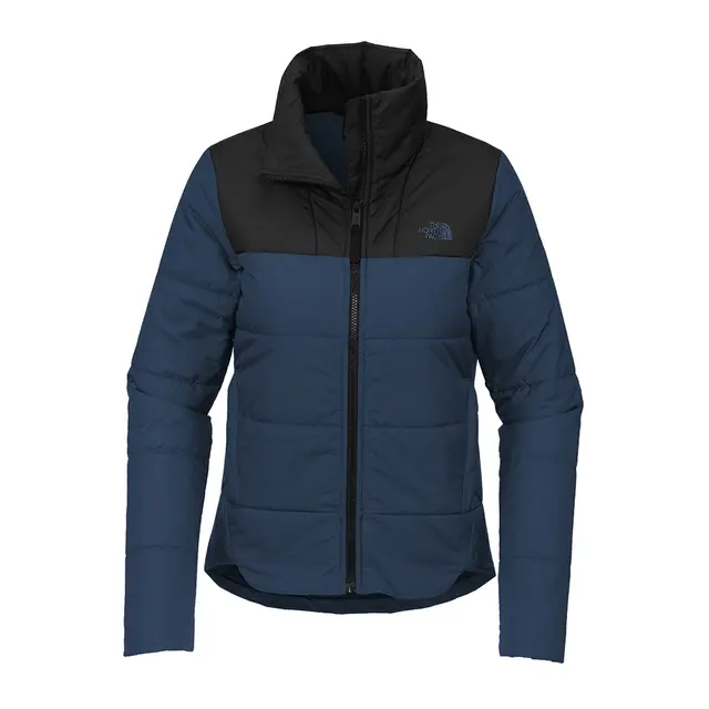 The North Face Ladies Chest Logo Everyday Insulated Jacket nf0a7v6k Shady Blue Front