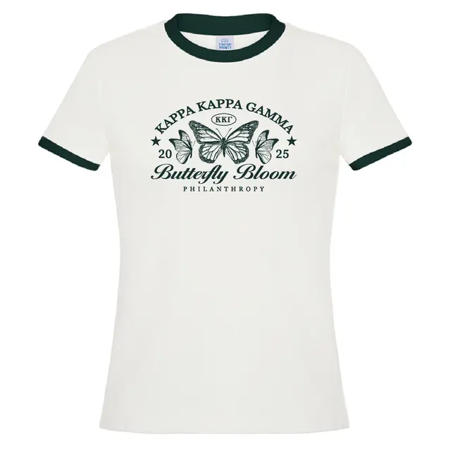 Kappa Kappa Gamma Butterfly Bloom Philanthropy Shirt 2