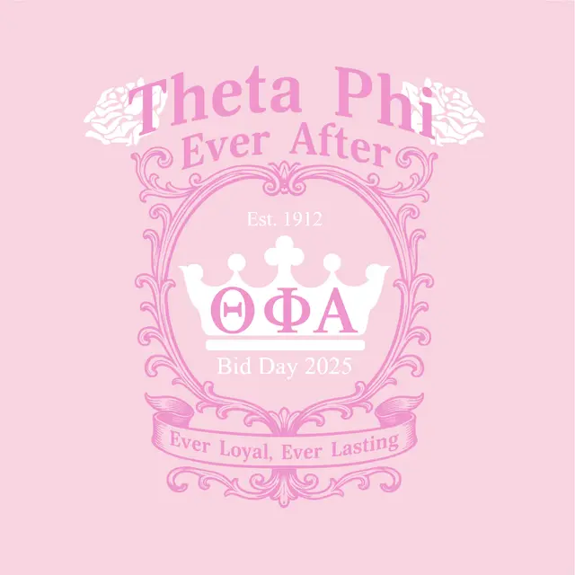 Theta Phi Regal Crown Graphic Rush & Bid Shirt