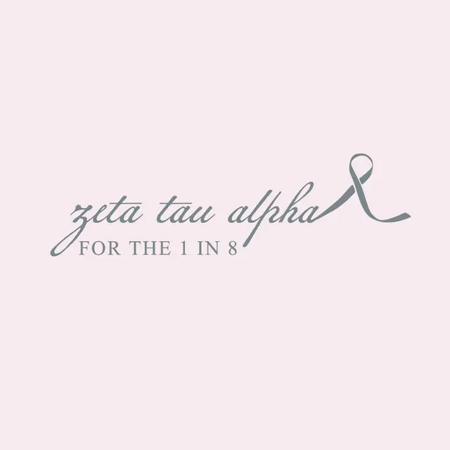 Zeta Tau Alpha Script and Ribbon Philanthropy Tank