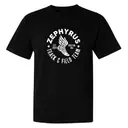 Track & Field Team Zephyrus Winged Shoe Circle Design PR Shirt 2