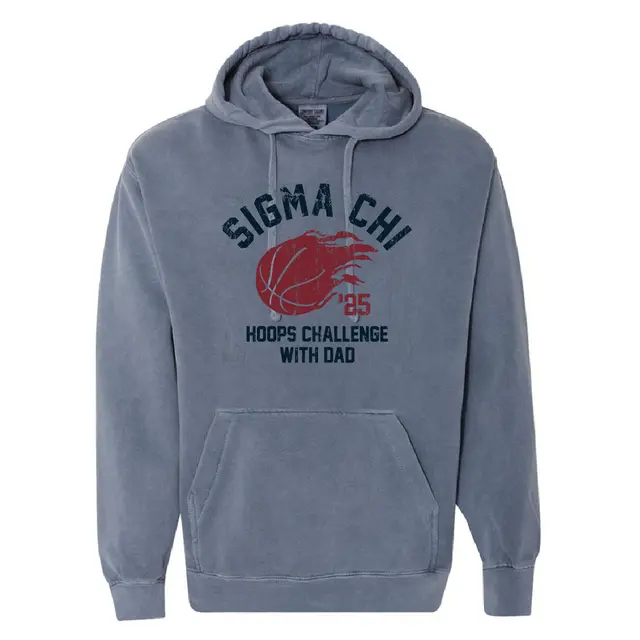 Sigma Chi Flaming Basketball Parent's Weekend Hoodie 2