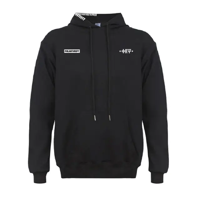 Phi Kappa Psi Block Text with Stars Philanthropy Hoodie 2