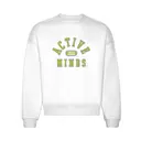 Active Minds Curved Block Text PR Crewneck 2