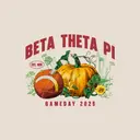Beta Theta Pi Pumpkin Football Game Day Shirt