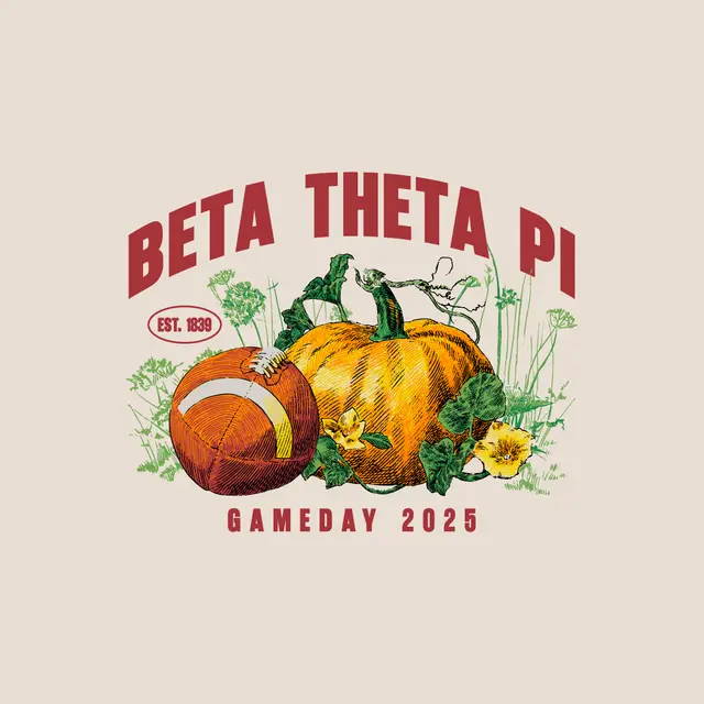 Beta Theta Pi Pumpkin Football Game Day Shirt
