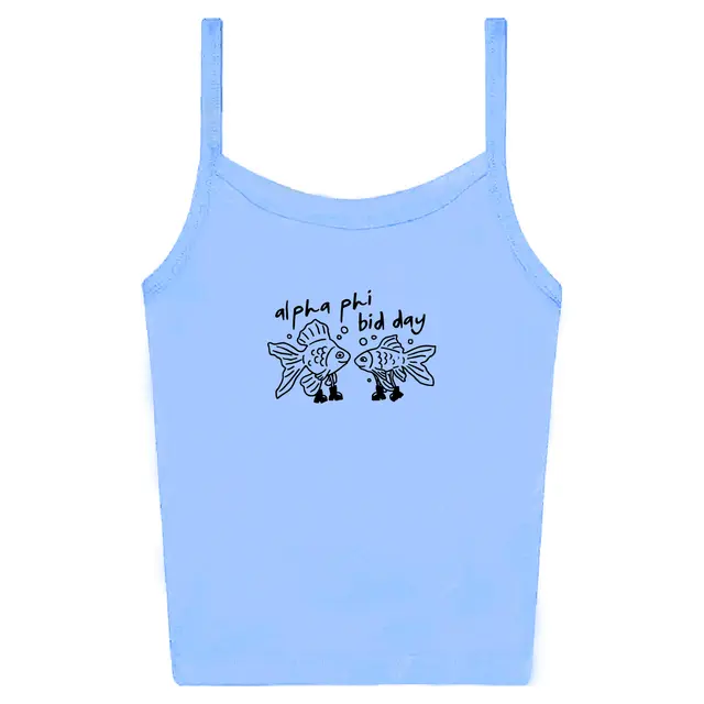 Alpha Phi Funky Fish Graphic Bid Day Tank 2