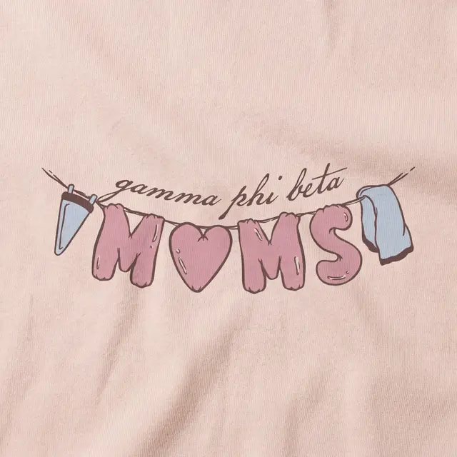 Gamma Phi Beta Banner Lettering Parents Weekend Tank