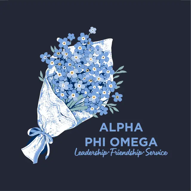 Alpha Phi Omega Floral Bouquet PR Hoodie