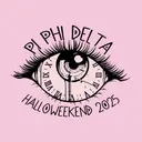 Pi Phi Delta Eye Clock Design Halloweekend Crewneck