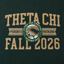 Theta Chi Block Lettering Parents Weekend Sweater