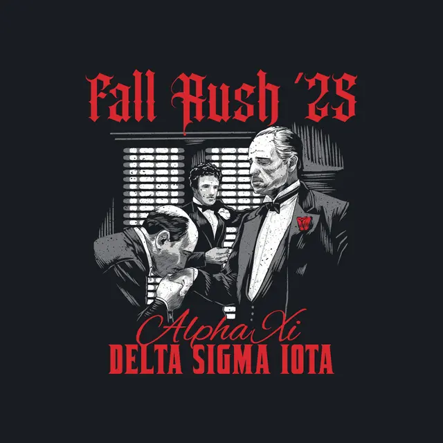 Delta Sigma Iota Mobster Graphic Fall Rush Shirt