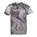 Dyenomite Marble Tie Dye T-Shirt 200mr Black Front