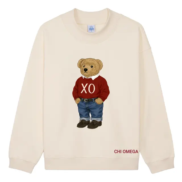 Chi Omega Cute Teddy Bear PR Sweater 2