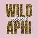Alpha Phi Leopard Print Wild Text PR Sweater