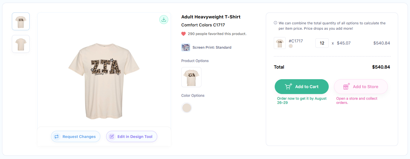 Self Checkout Through Fresh Prints Hq Account Add to Cart