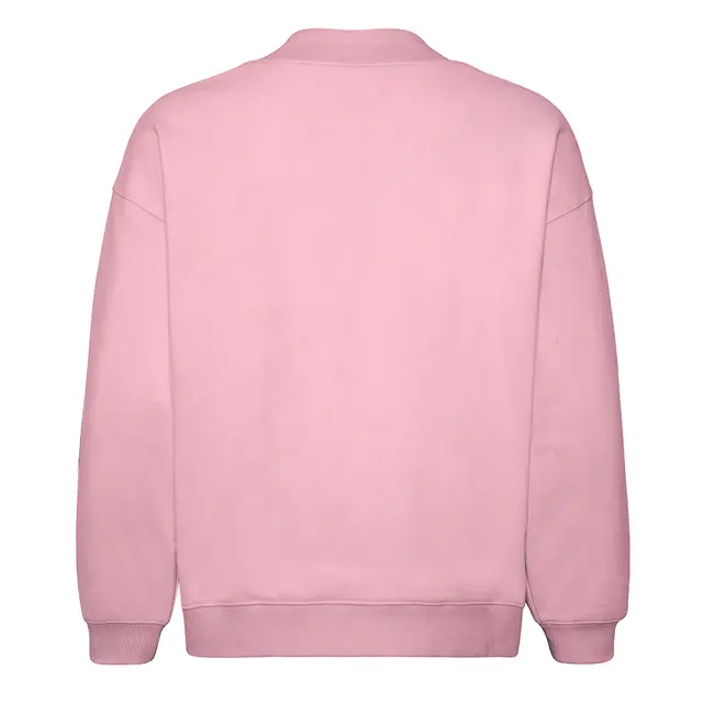 Customizeable Fresh Prints Denver Mock Neck Heavyweight Sweatshirt FP94USS Pink Back