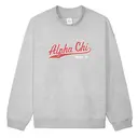 Alpha Chi Omega Script Text Bid Day Crewneck 2