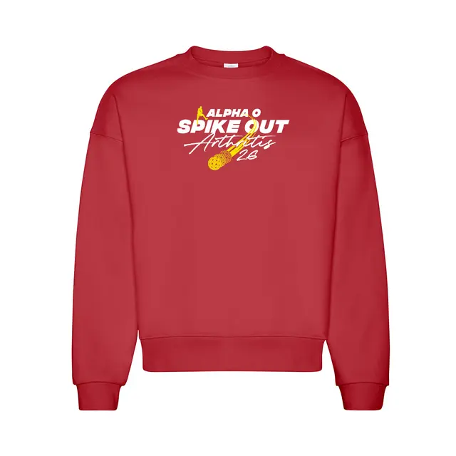 Alpha Omicron Pi Spike Out Athletes Crewneck 2