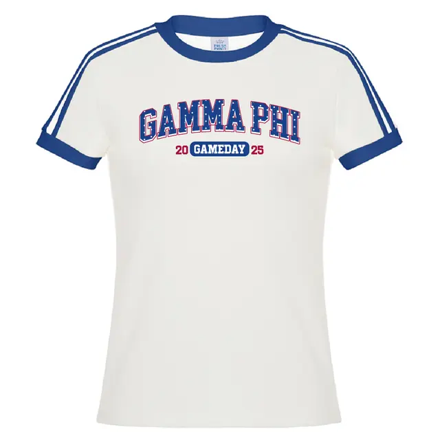Gamma Phi Beta Star Lettering Game Day Shirt 2