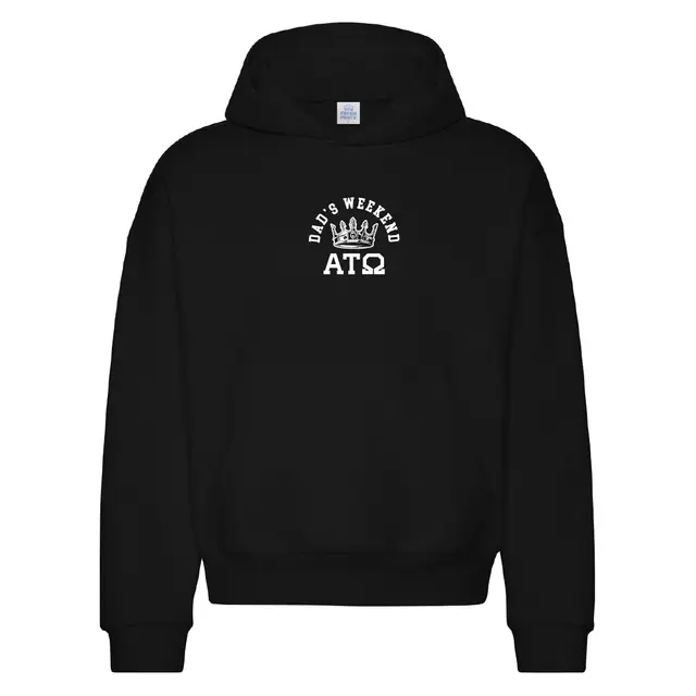 Alpha Tau Omega Crown Graphic Dad's Weekend Hoodie 2