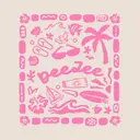 High Tide Cropped Zip Hoodie