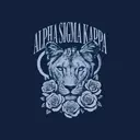 Alpha Sigma Kappa Lion and Roses PR Tank