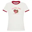 Alpha Phi Strawberry Illustration Big Little Reveal Shirt 2