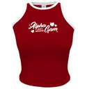 Alpha Gamma Delta Bold Apple Illustration Mom's Weekend Tank 2