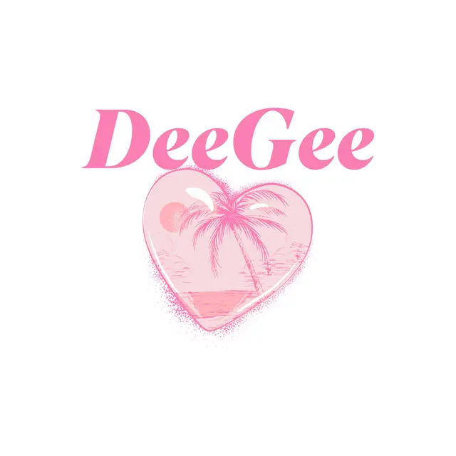 Delta Gamma Pink Heart Palm Tree PR Shirt