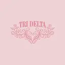 Delta Delta Delta Swirl Heart Design PR Tank