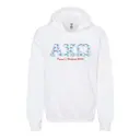 Alpha Chi Omega Floral Pattern Text Parent's Weekend Hoodie 2