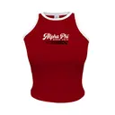 Alpha Phi Script Lettering Racing Stripes PR Tank 2